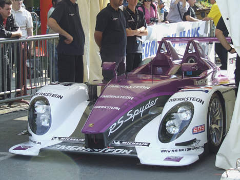 En af dem der nok blivere Team Essex's største konkurrenter i 24-timers løbet, er Porsche RS Spyderen fra Van merksteijn M-sport.
(Foto: Claude Foubert - Endurance-Info.com)